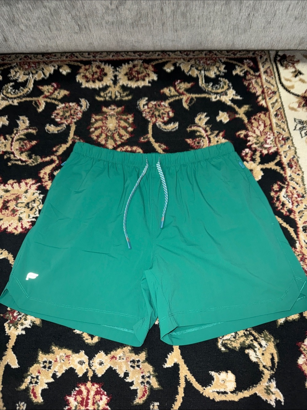 Men's Green Shorts with Drawstring